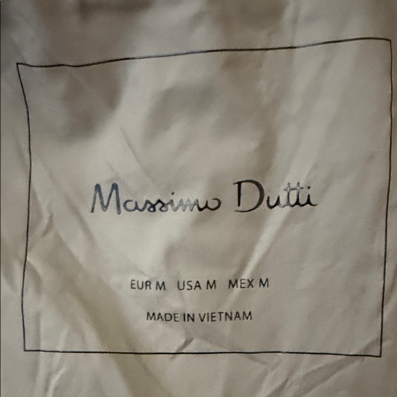 Massimo Dutti Feather down filled puffer jacket brown and tan Med. Like New. - Picture 9 of 16